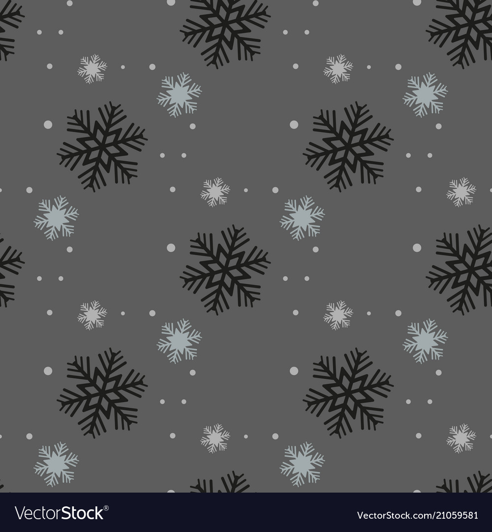 black-seamless-christmas-pattern-with-different-vector-image