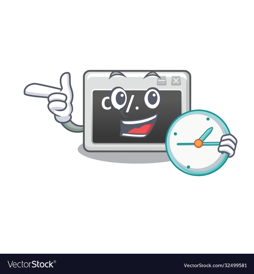 Cartoon character style command window having