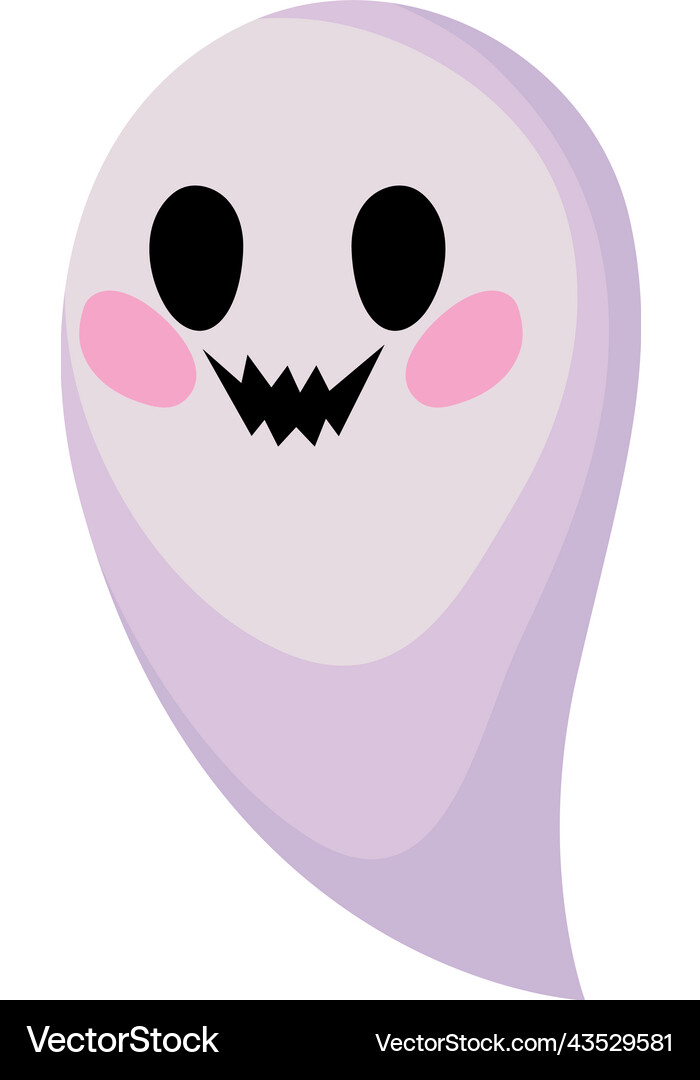 Cute halloween ghost Royalty Free Vector Image