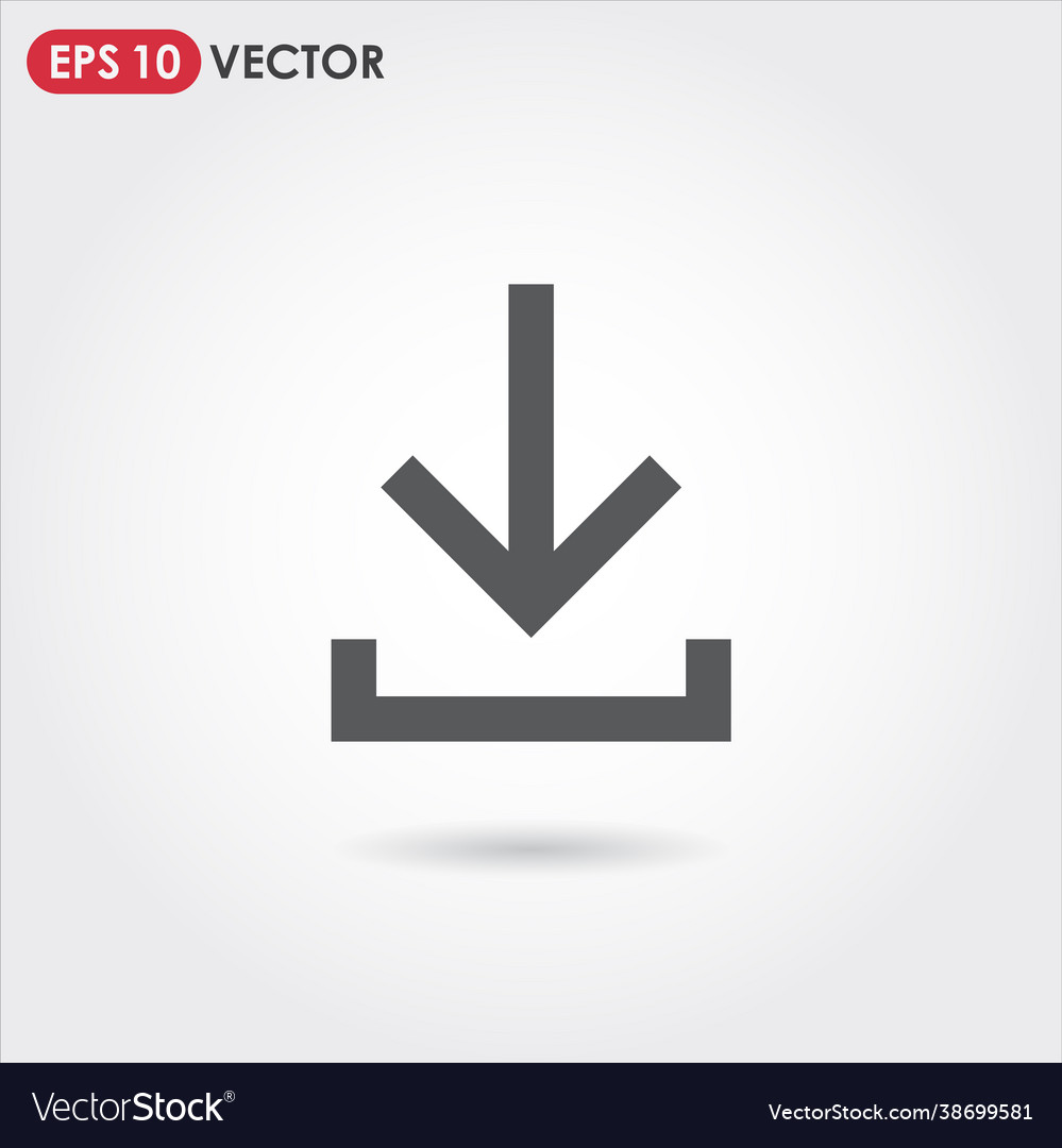 Download arrow ui web button icon