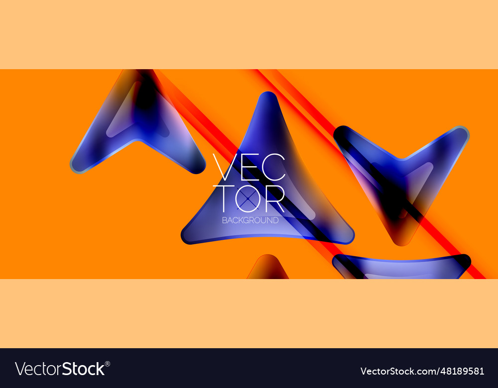 Fluid gradient arrow abstract vibrant arrows vector image Fluid gradient arrow abstract vibrant arrows