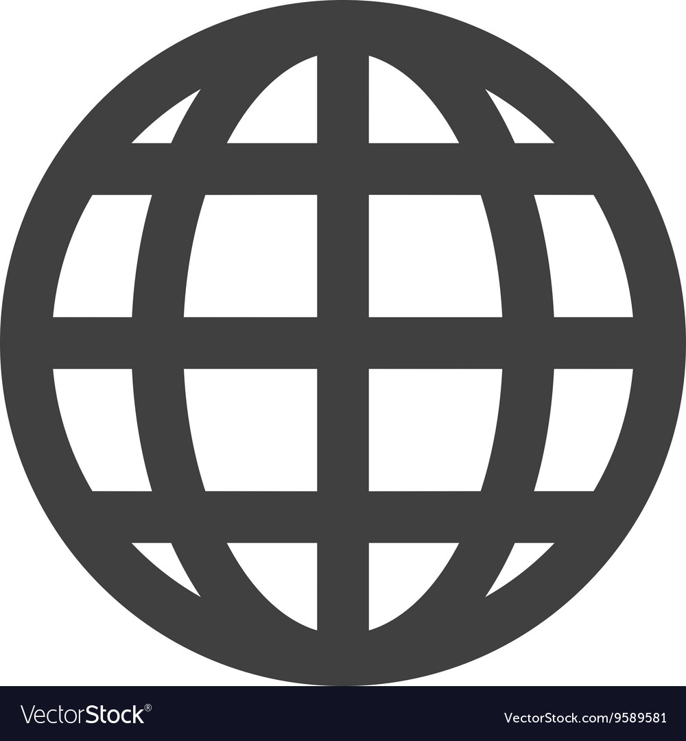 Global sphere icon social media design