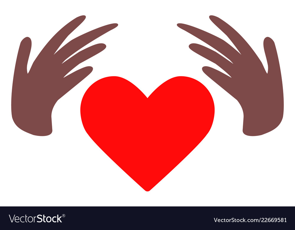 Handmade love flat icon symbol Royalty Free Vector Image