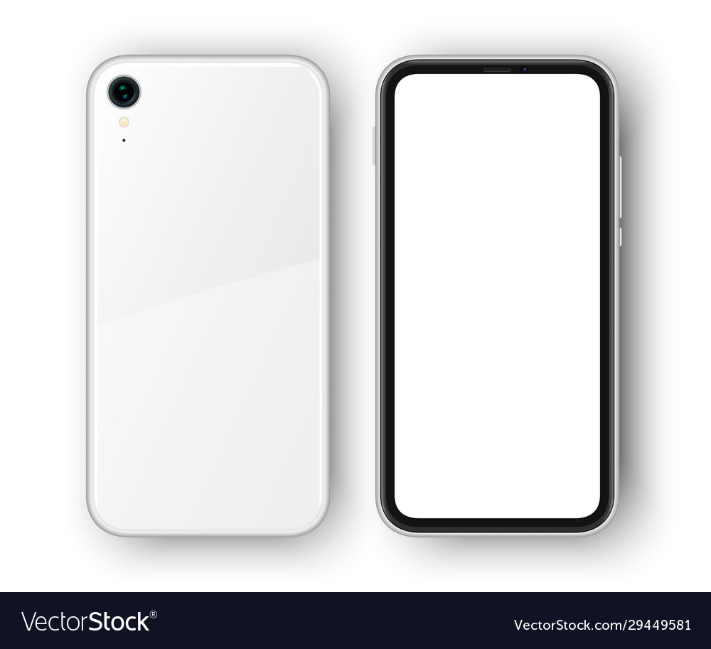 High detailed realistic phone mockup back