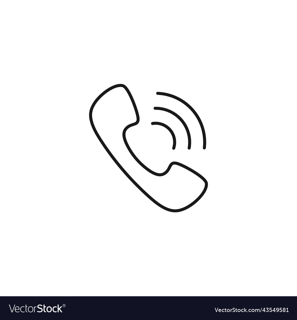 Telefon Anrufleitung Kunst kontaktieren Sie uns Icon Design