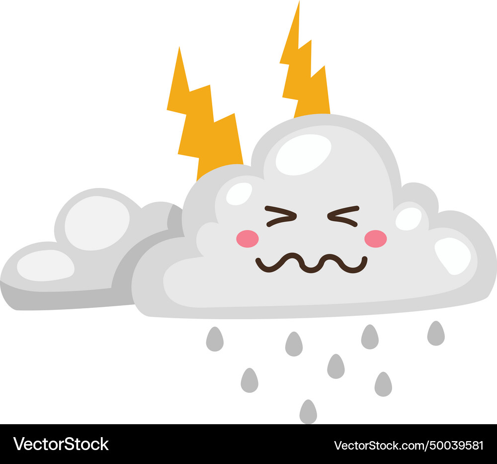 Storm cloud Royalty Free Vector Image - VectorStock