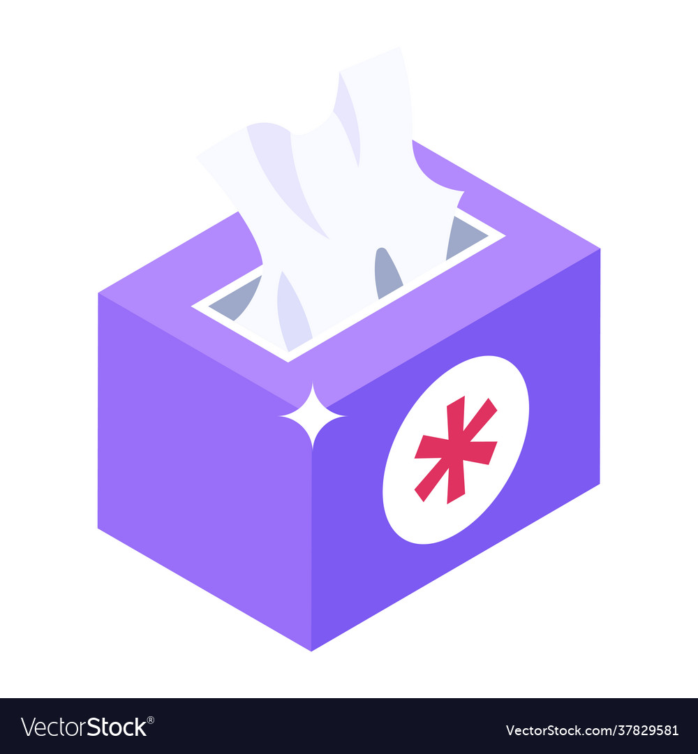 Tissue box Royalty Free Vector Image - VectorStock