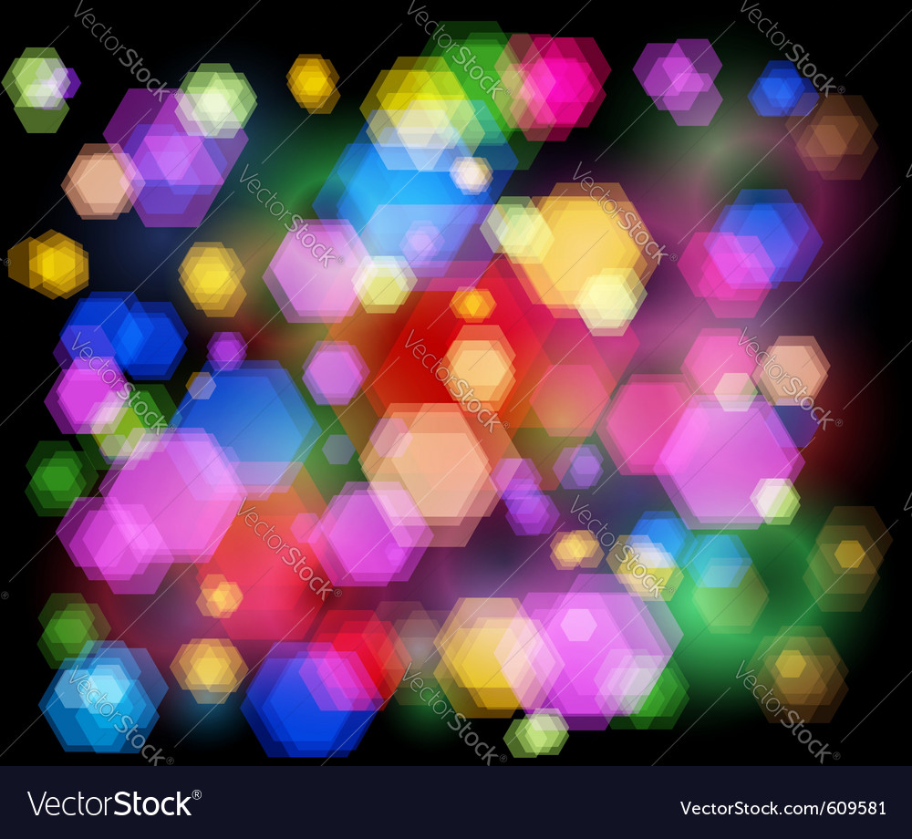 Unfocused night light - highway sparkles Vector Image