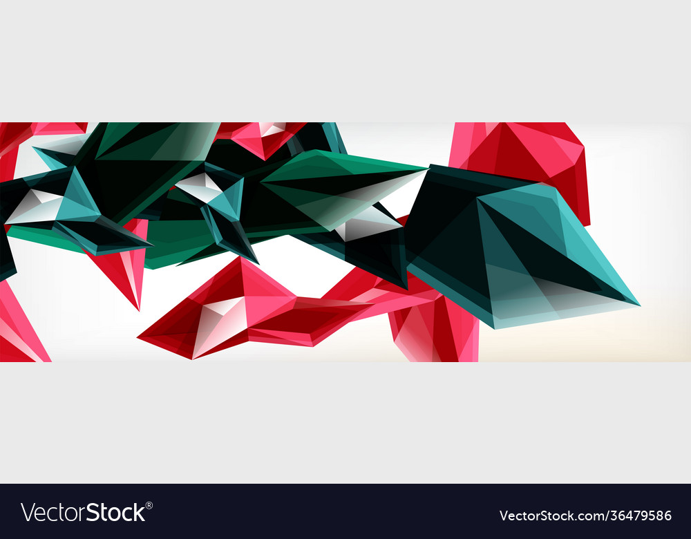3d triangles and pyramids abstract