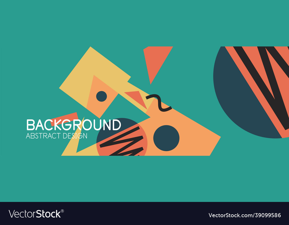 Abstract background blocks lines triangles vector image Abstract background blocks lines triangles
