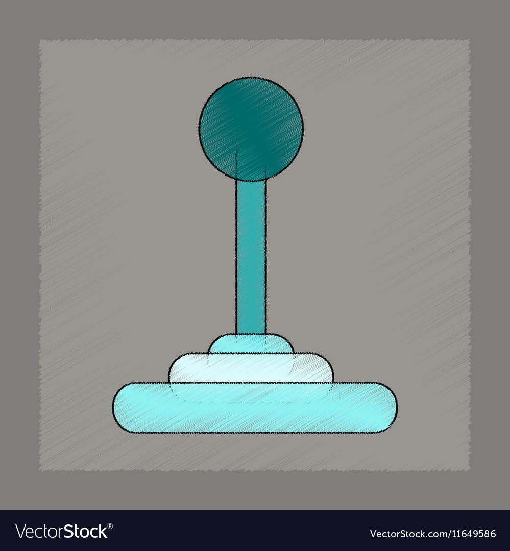Flat shading style icon joystick