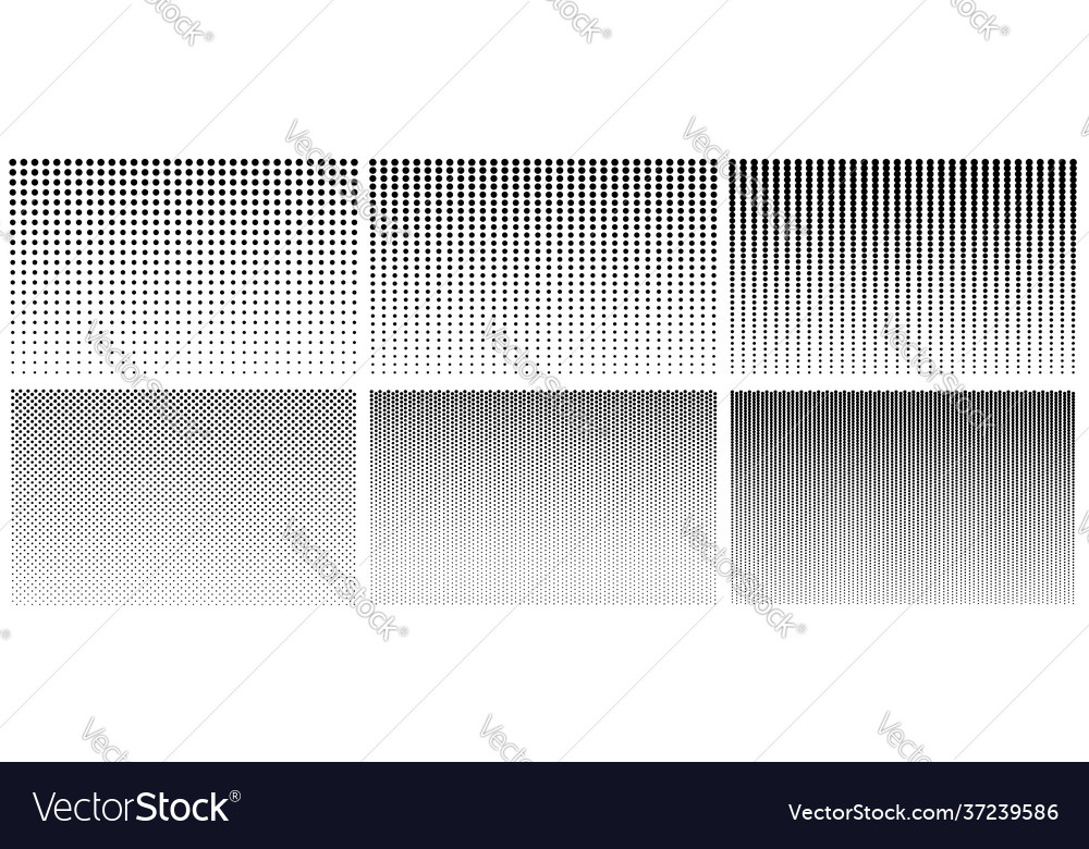 Halftone gradient pattern texture with dot vector image Halftone gradient pattern texture with dot
