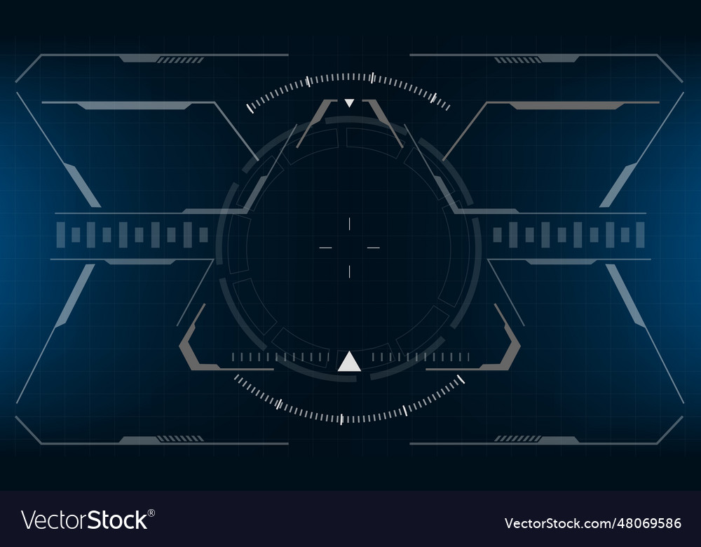 Hud sci-fi interface screen view design virtual
