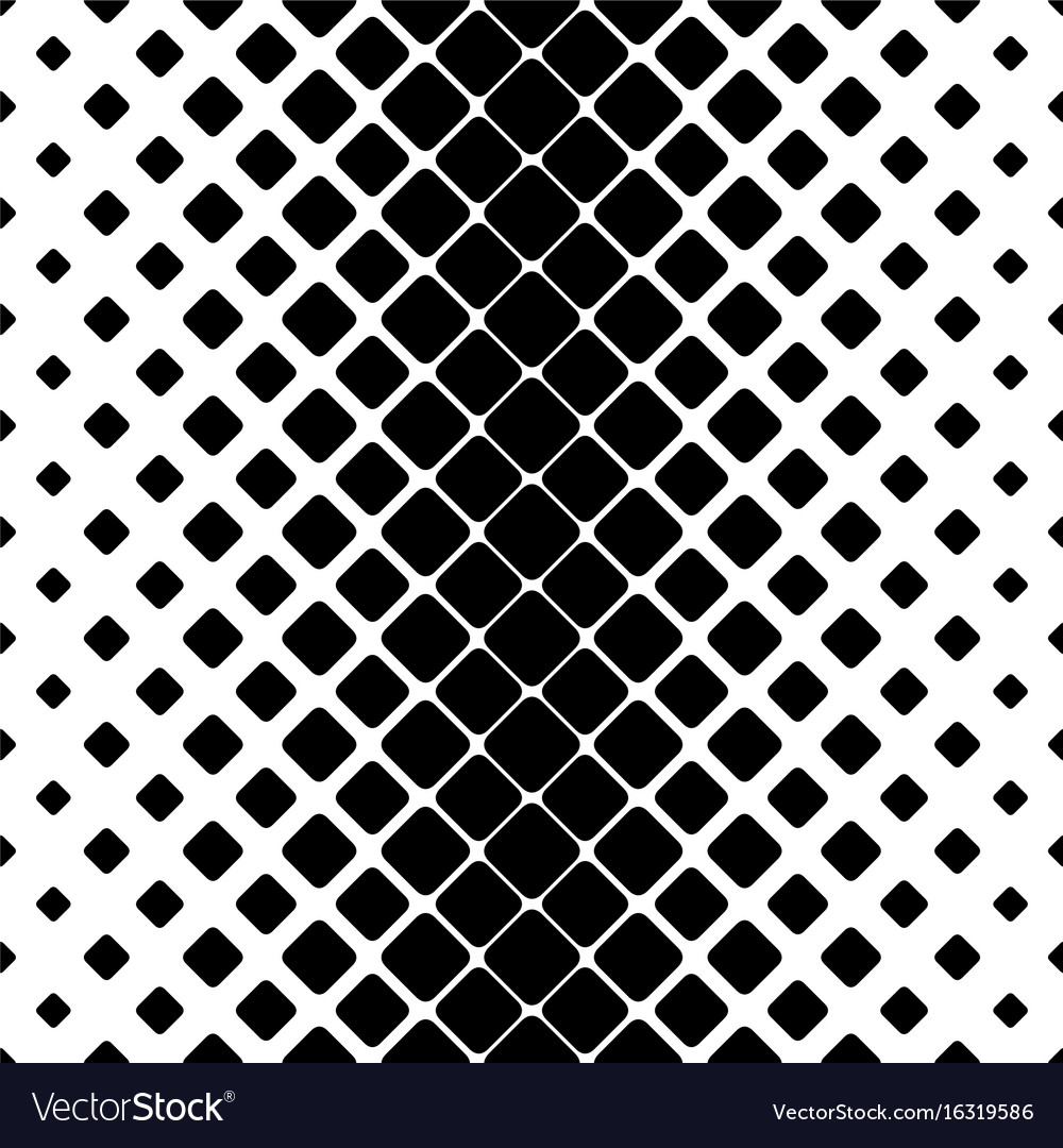 Monochrome square pattern background Royalty Free Vector