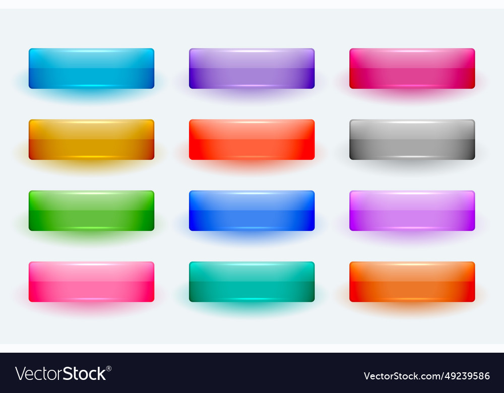 User friendly blank web button icon with shiny