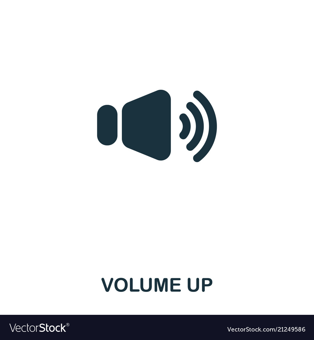Volume up icon line style design ui