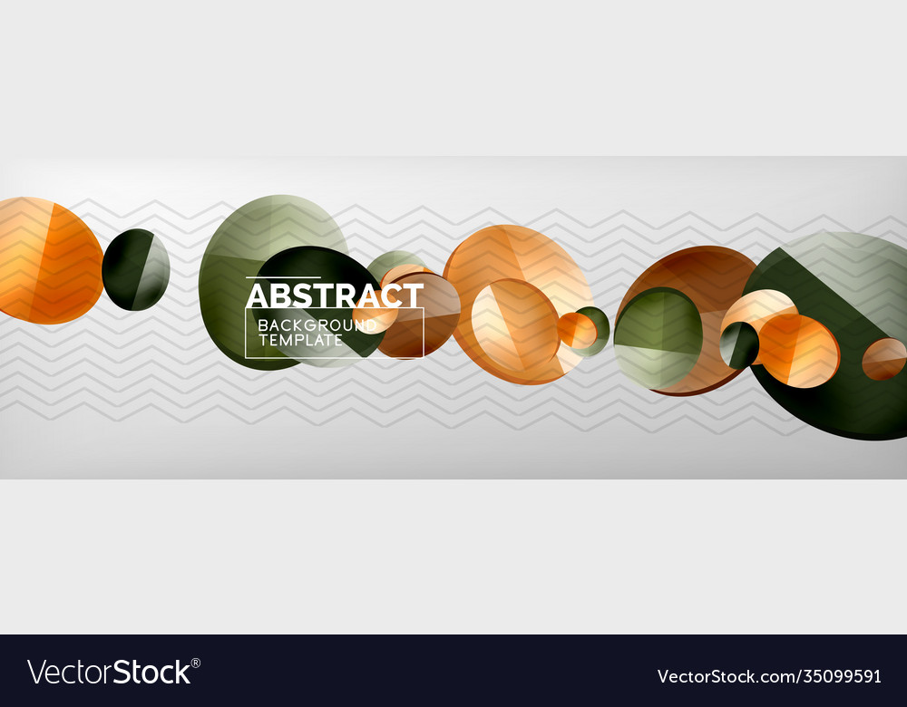 Abstract glossy round shapes background