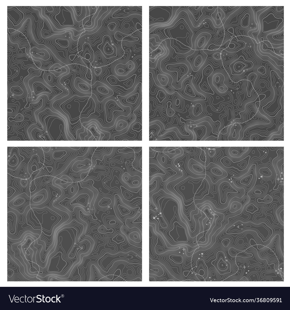Abstract paper cut shapes topographic pattern vector image Abstract paper cut shapes topographic pattern