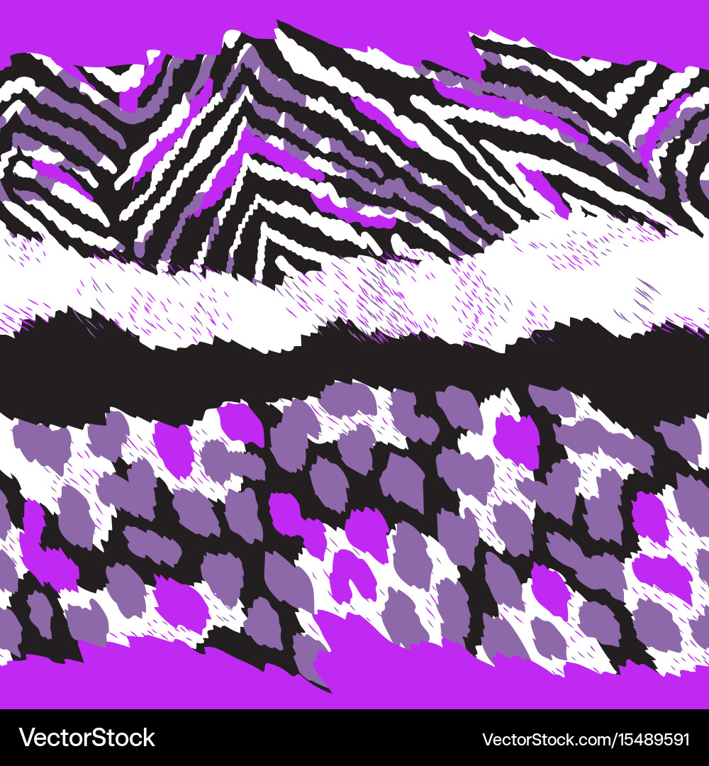 Animal seamless pattern Royalty Free Vector Image