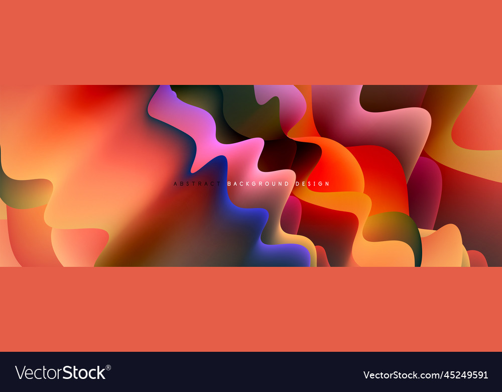 Dynamic liquid waves abstract background