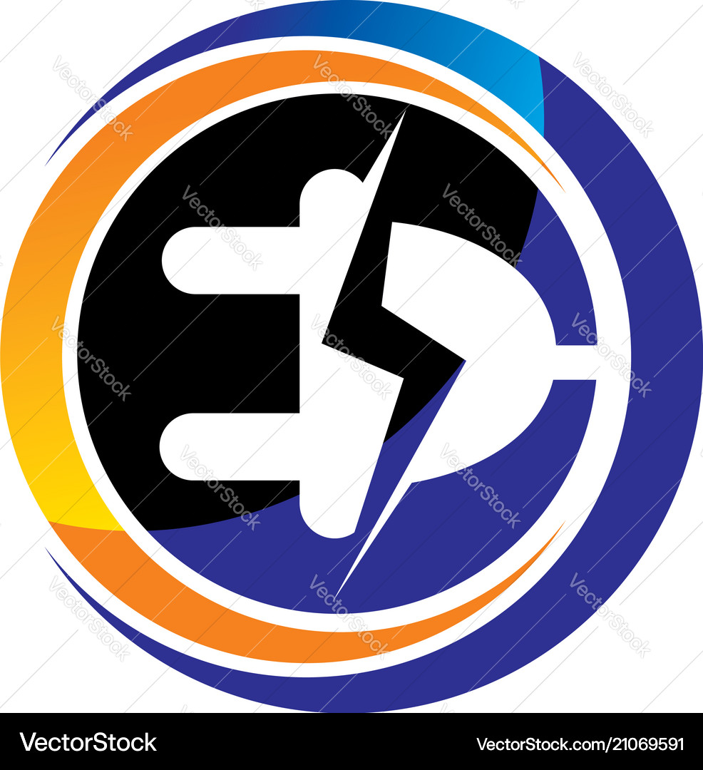 Electric plug icon Royalty Free Vector Image - VectorStock