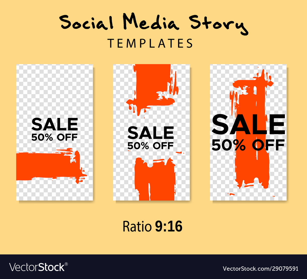 Grunge minimal shape template set design elements