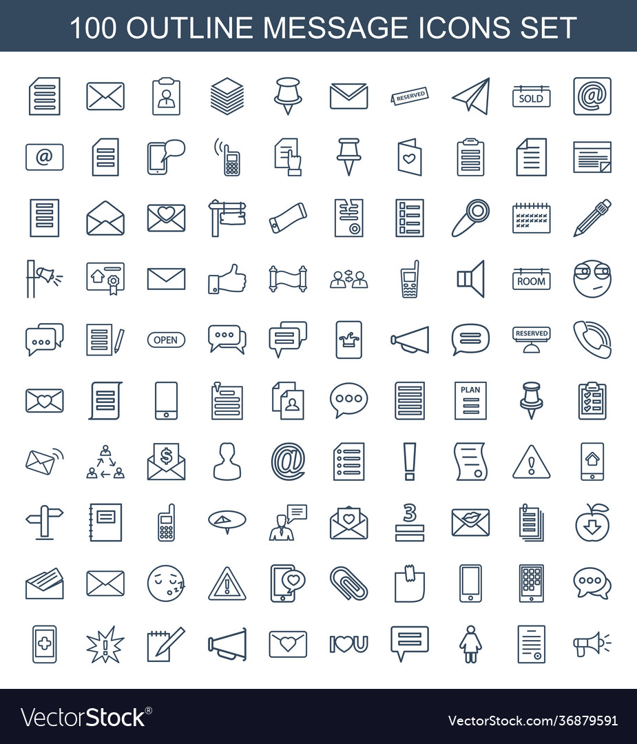 Message icons