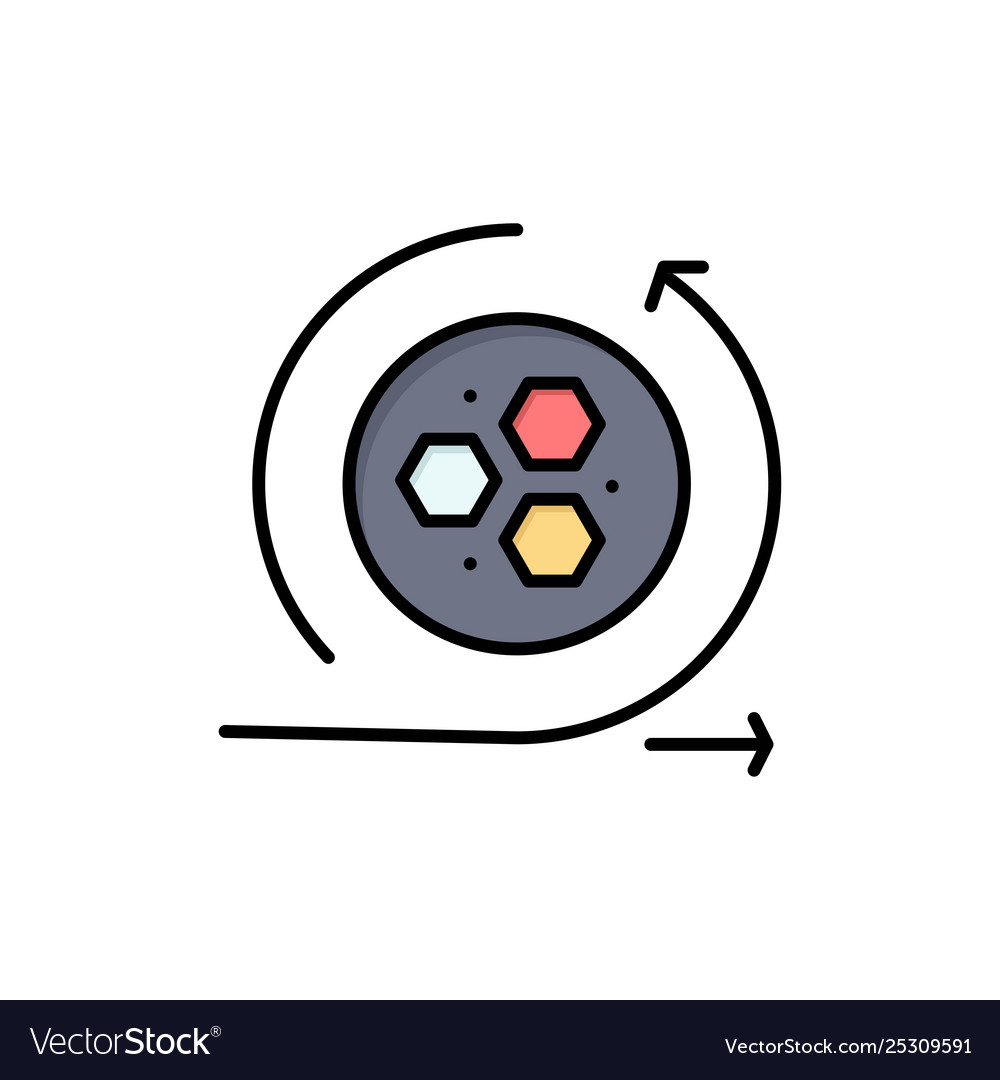 Modeling api science flat color icon vector image Modeling api science flat color icon