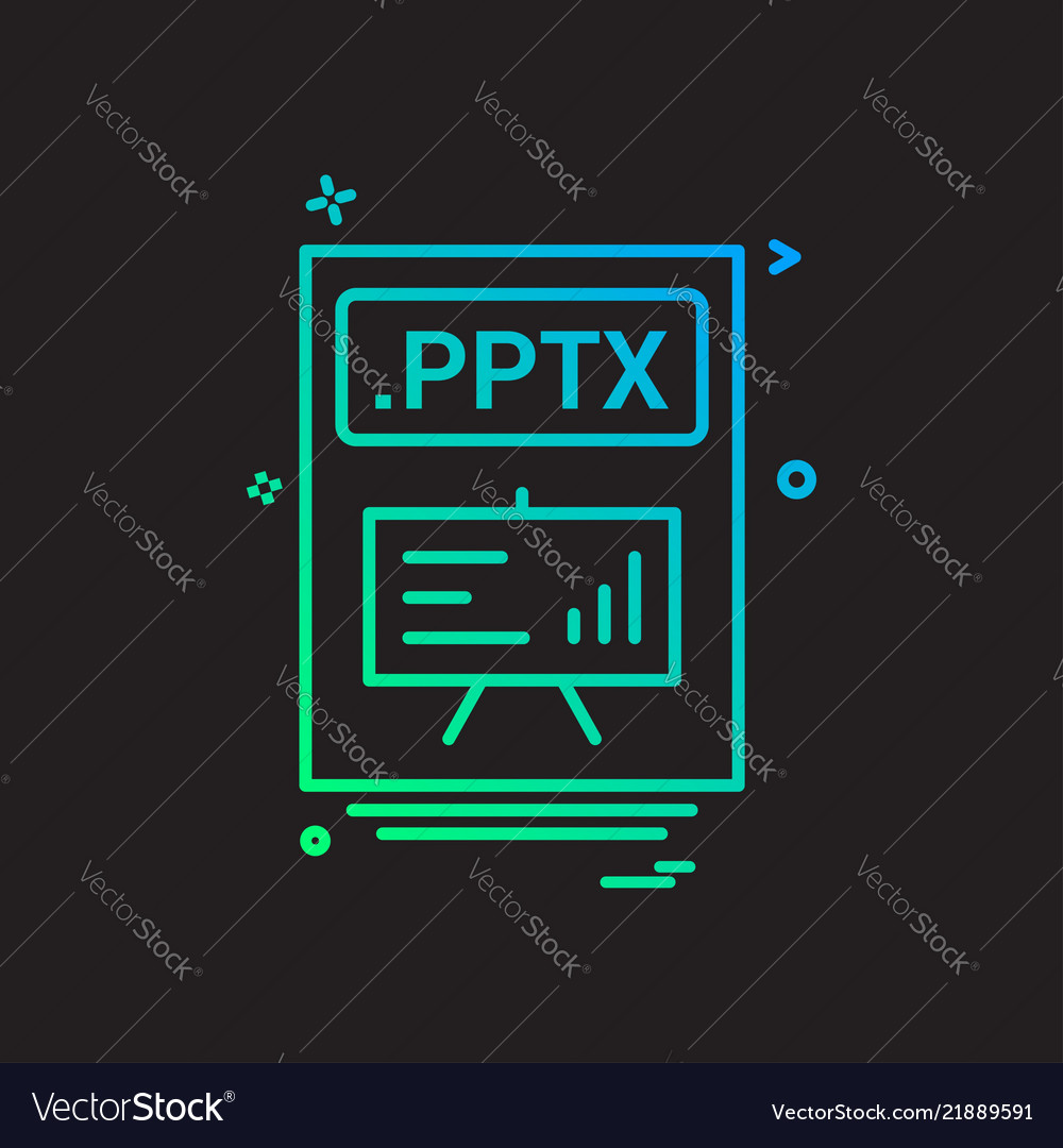 PPTX File Icon Set