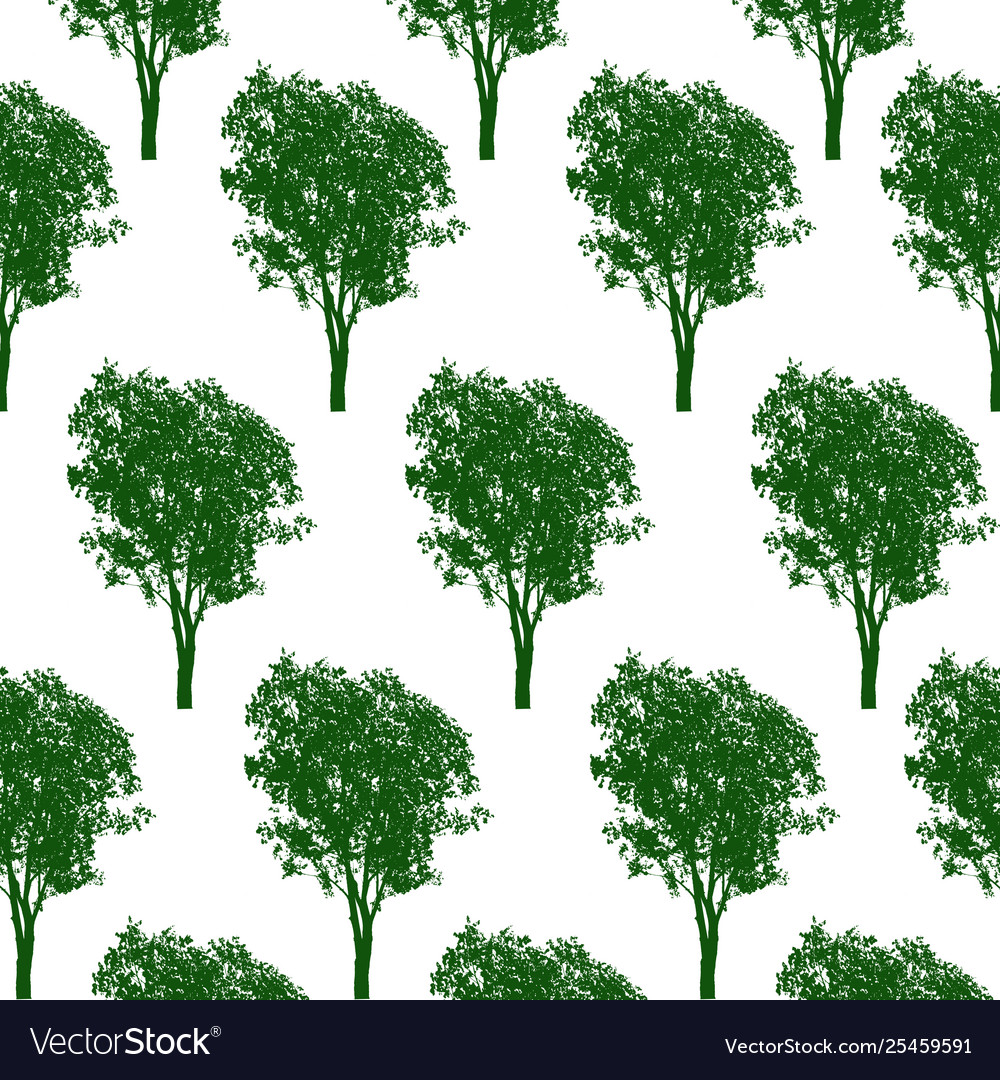 Trees pattern texture design vector image Trees pattern texture design