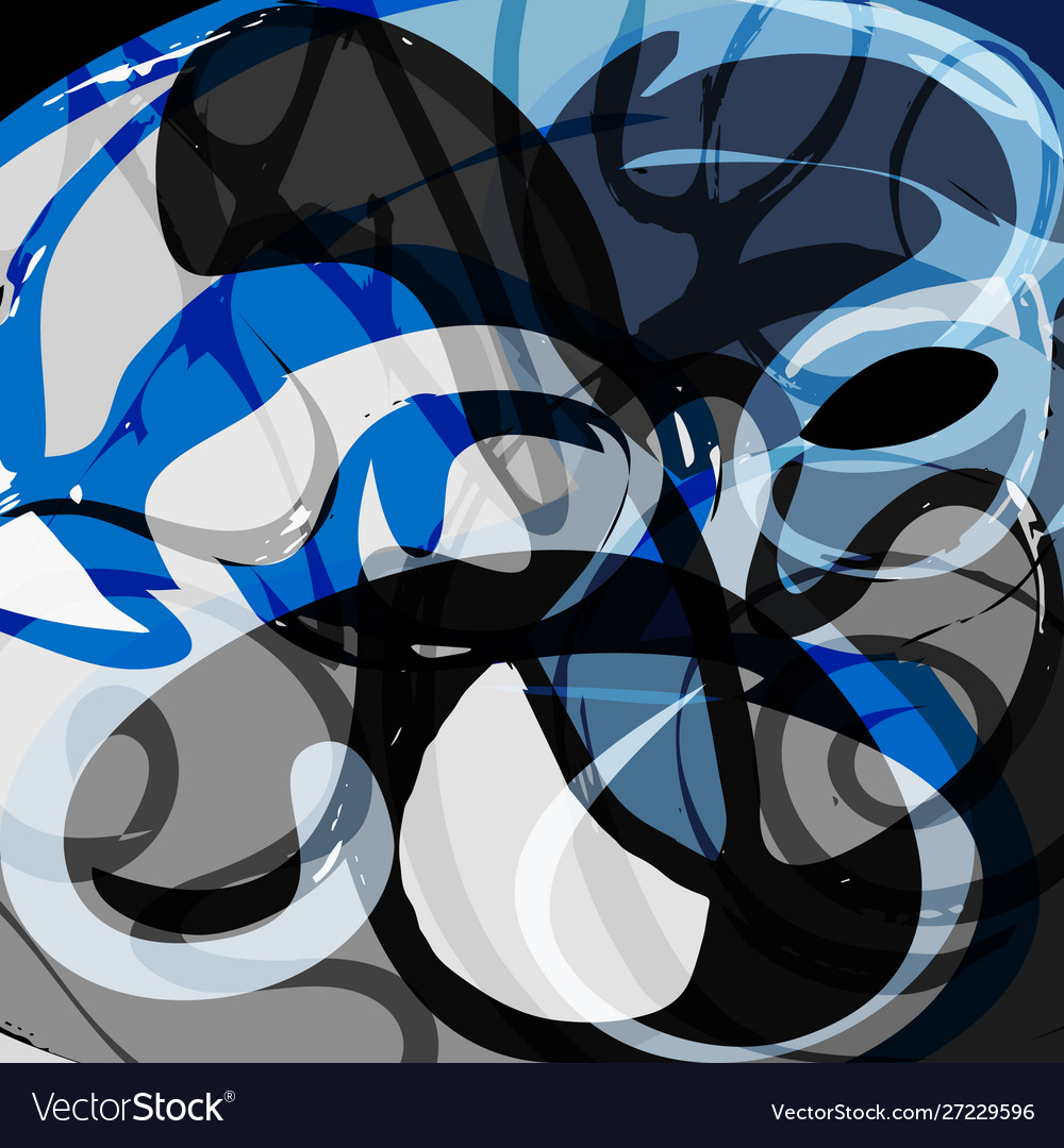 Abstract color pattern in graffiti style quality vector image Abstract color pattern in graffiti style quality