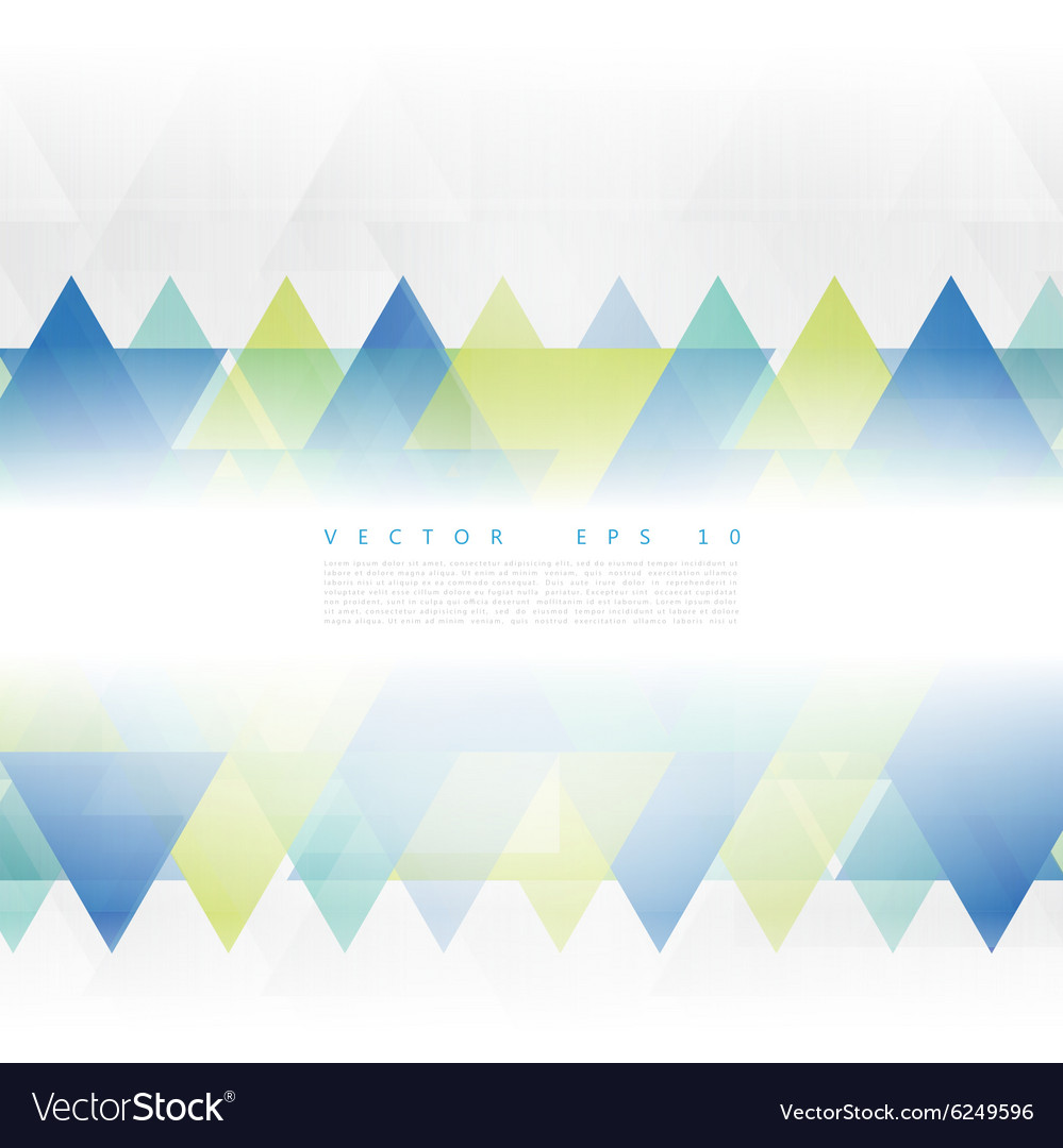 Abstract geometric shape from color triangles