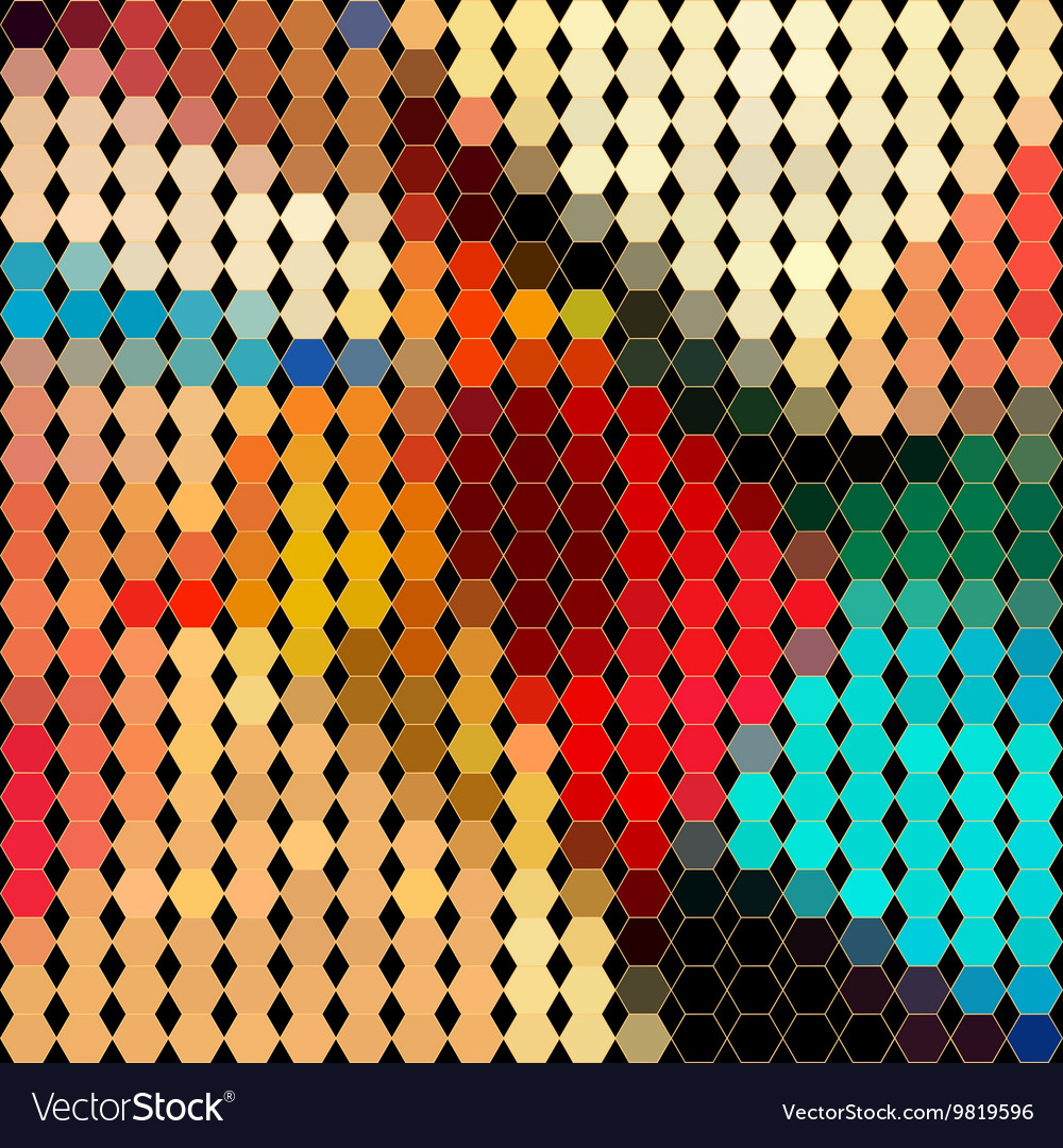 Bright abstract pattern polygons