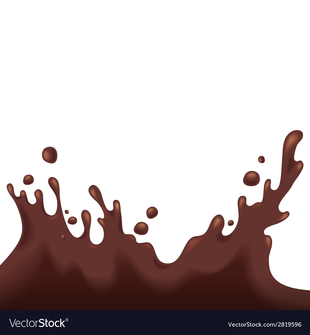 chocolate splash royalty free vector image vectorstock vectorstock