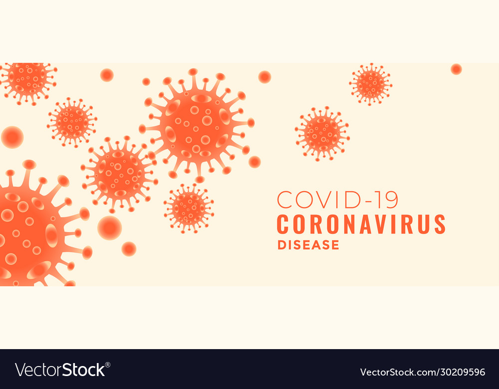 Covid19-19 Koronavirus-Banner mit