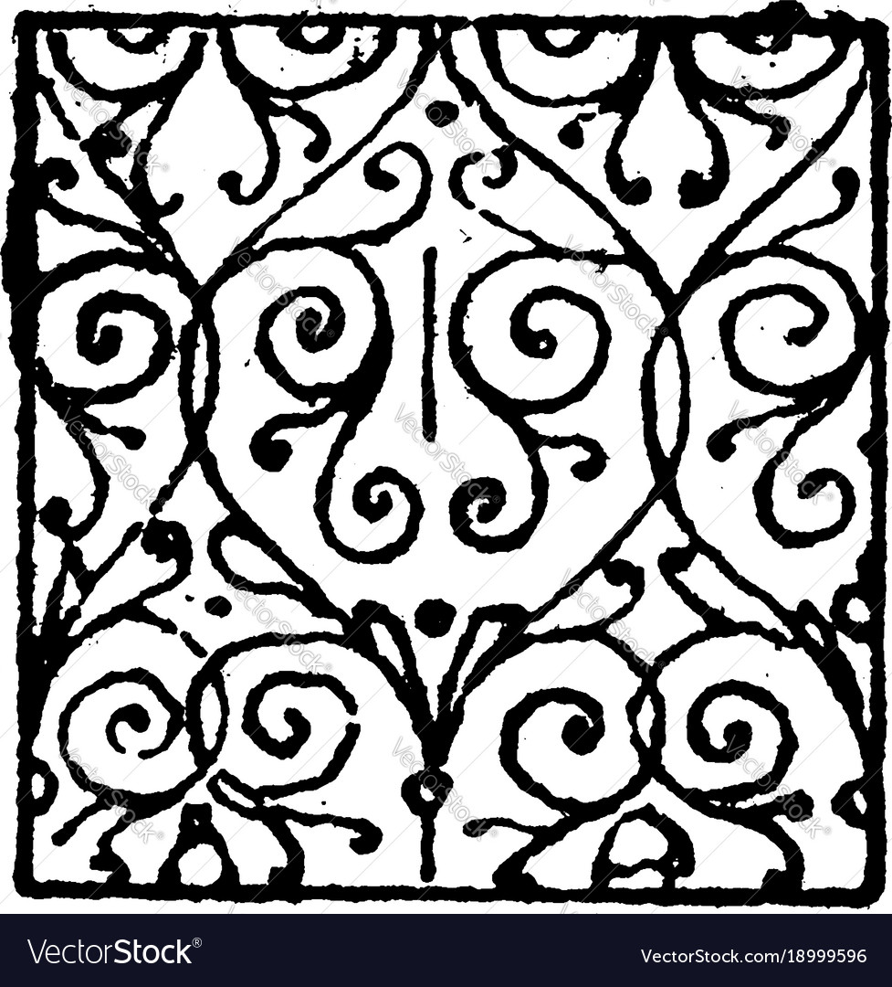 Damask Scrollwork Pattern