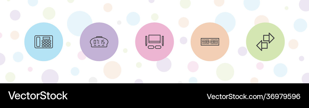 Display icons Royalty Free Vector Image - VectorStock