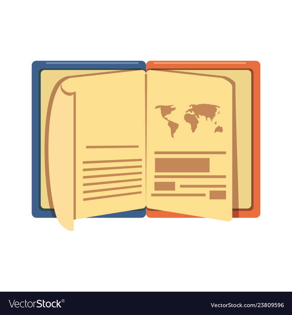 Paper map guide icon