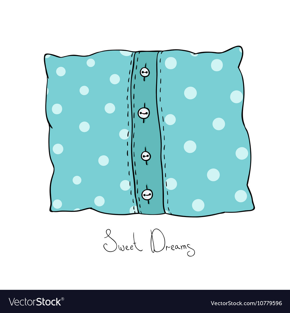 Pillow with buttons cushion