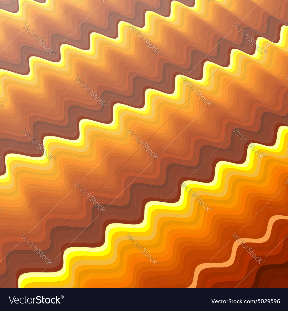 Rippled Orange and Yellow Stripe Background