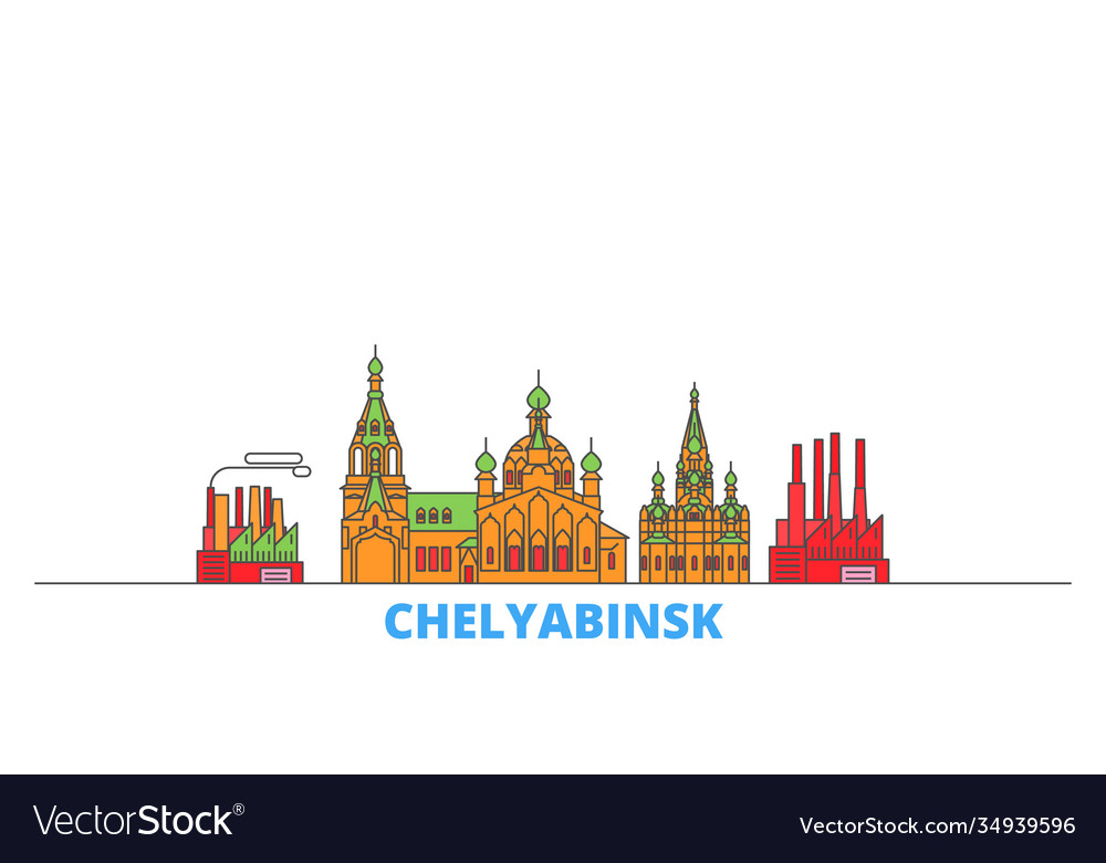 Russia chelyabinsk line cityscape flat