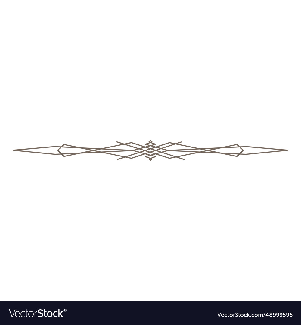 Simple Decorative Lines Divider Royalty Free Vector Image