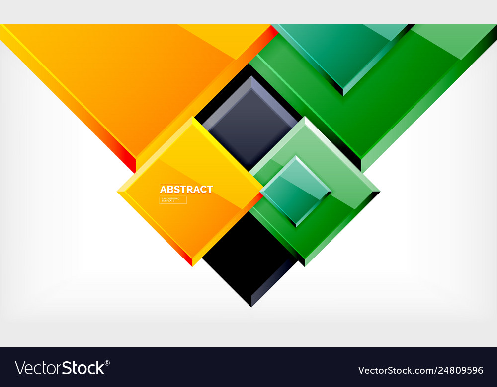 Square geometric background Royalty Free Vector Image