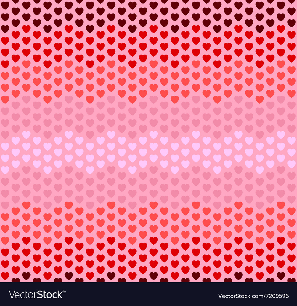 Zigzag Heart Pattern - Pink & Red