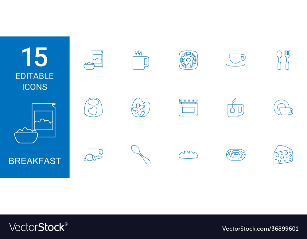 15 breakfast icons