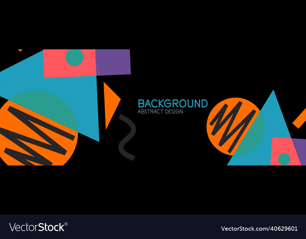 Abstract background blocks lines triangles vector image Abstract background blocks lines triangles