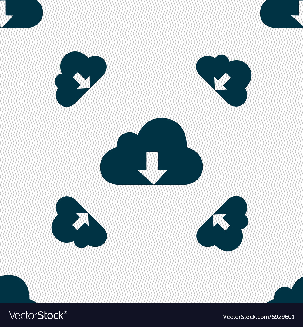 Backup icon sign seamless pattern with geometric