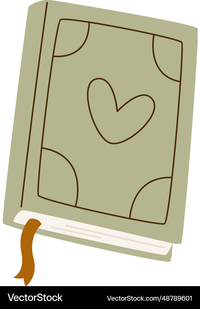 Book with bookmark Royalty Free Vector Image - VectorStock