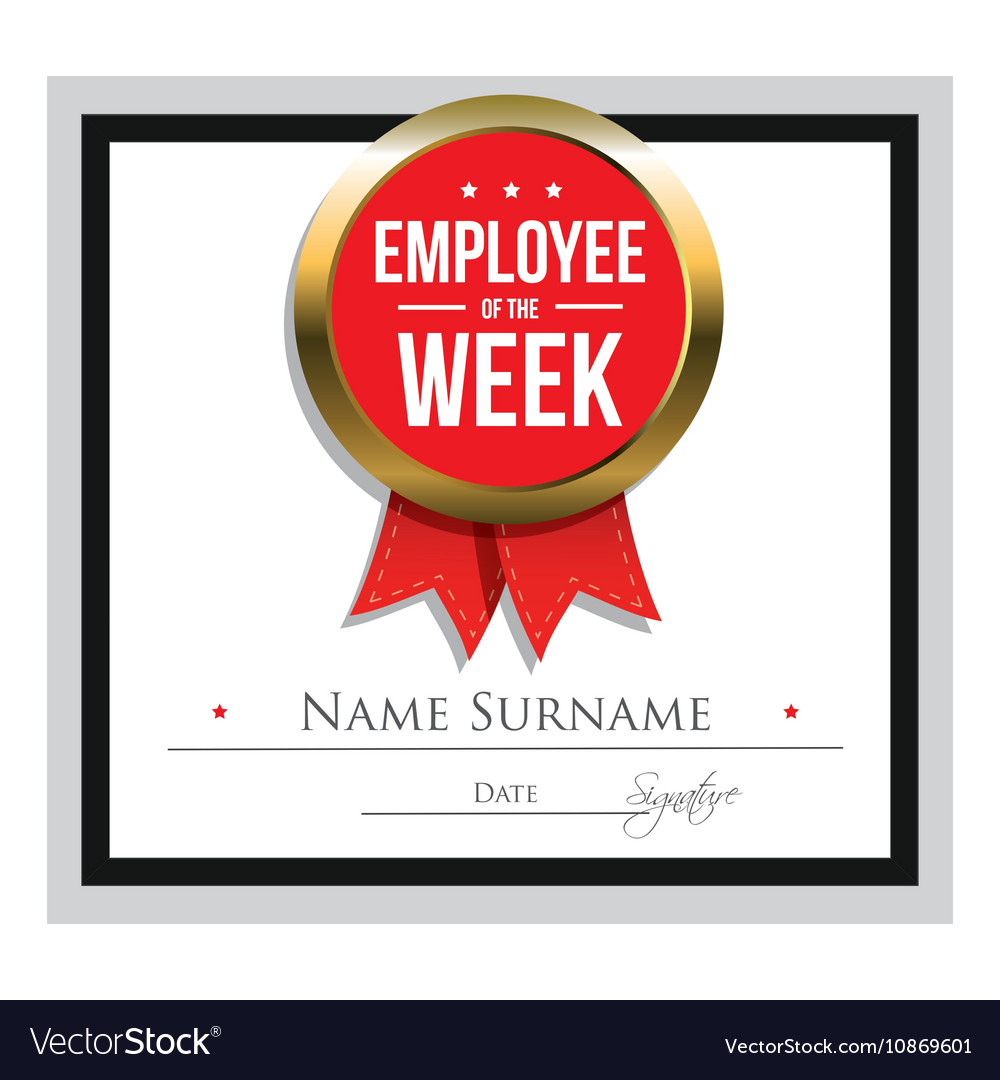 Employee Of The Week Template