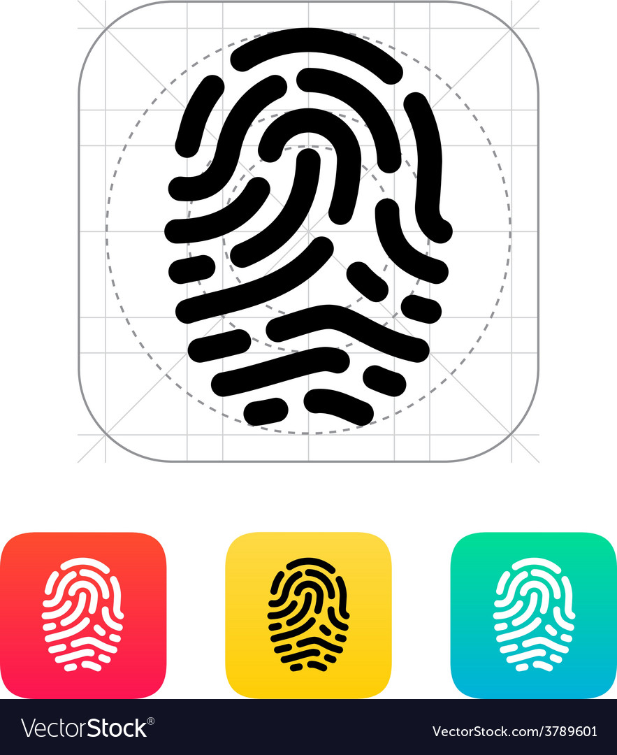 Fingerprint scanner icon